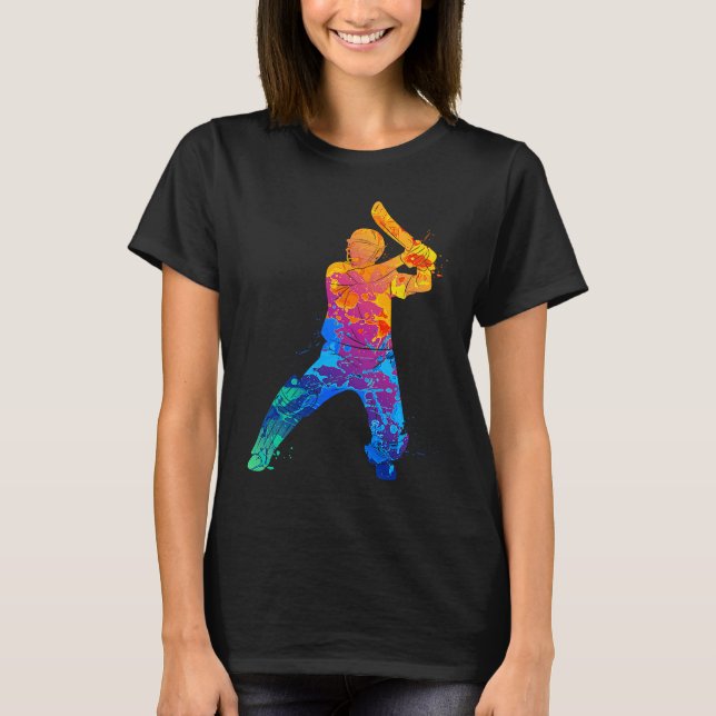 T-shirt Cricket Player Graphic Sports Crickets (Devant)