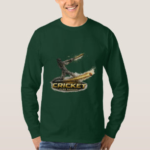 T-shirt Cricket Pure Passion Gold Motion Manches Longues T
