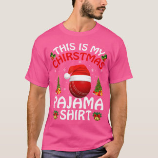 T-shirt Cricket Sports Adieu Ceci Est Mon Cricket Noël