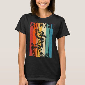 T-shirt Cricket vintage Pour Les Gardiens Et Les Joueurs D