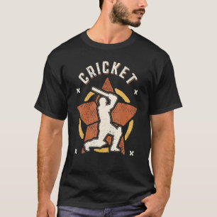 T-shirt Cricket Vintage Retro Classic Sport
