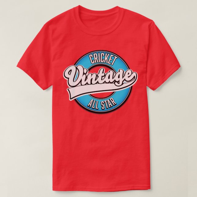 T-shirt Cricket Vintage Tous rétro (Design devant)