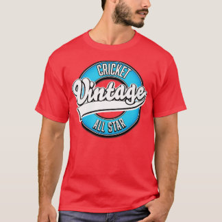 T-shirt Cricket Vintage Tous rétro
