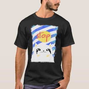T-shirt Crier Cat Cat Stop War Dire Correspondance Idée 1