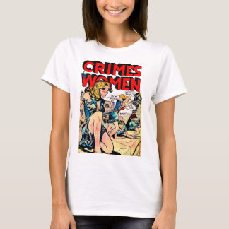 T-shirt Crimes par les femmes Jailbreak Vintages BD Blanc