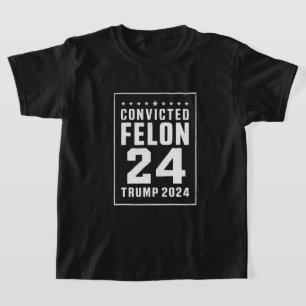 T-shirt Criminel Condamné 4 Juillet Trump 2024