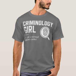 T-shirt Criminologie fille2