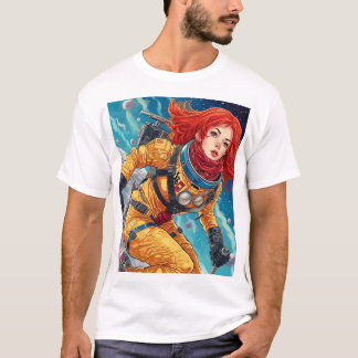 T-shirt Crimson Voyager: Beyond the Stars