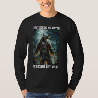 T-shirt Cringy Werewolf Kitten Wolf Mème Cringe Alpha