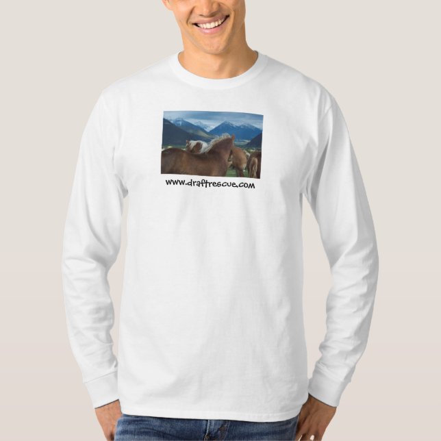 T-shirt Crinières et montagnes (Devant)