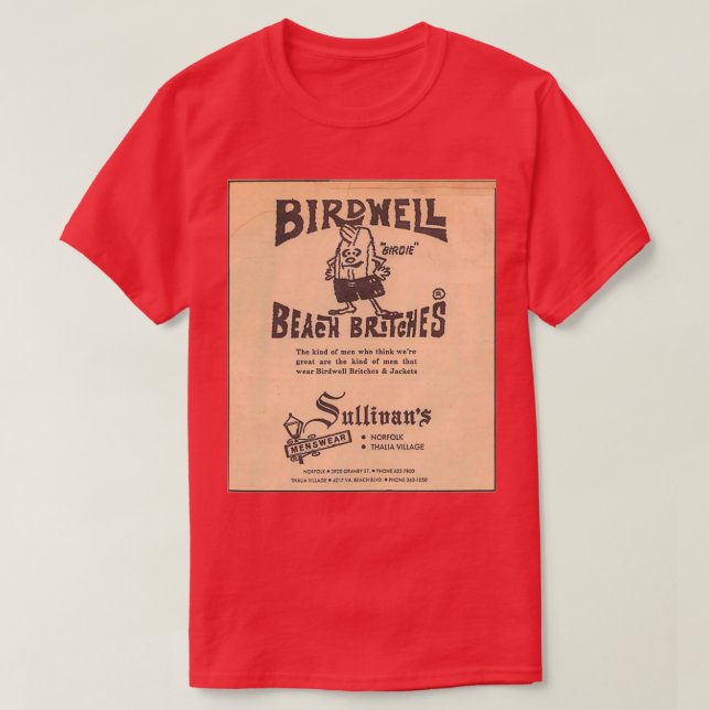 T-shirt crique de plage de birdwell (Design devant)