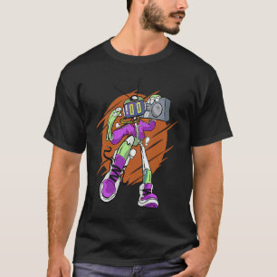 T-shirt criquet danse sauterelle robot musique magnétophon