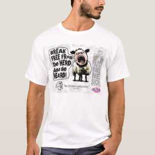 T-shirt Cris perçants politiques de Sheople Sheeple de