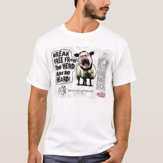 T-shirt Cris perçants politiques de Sheople Sheeple de