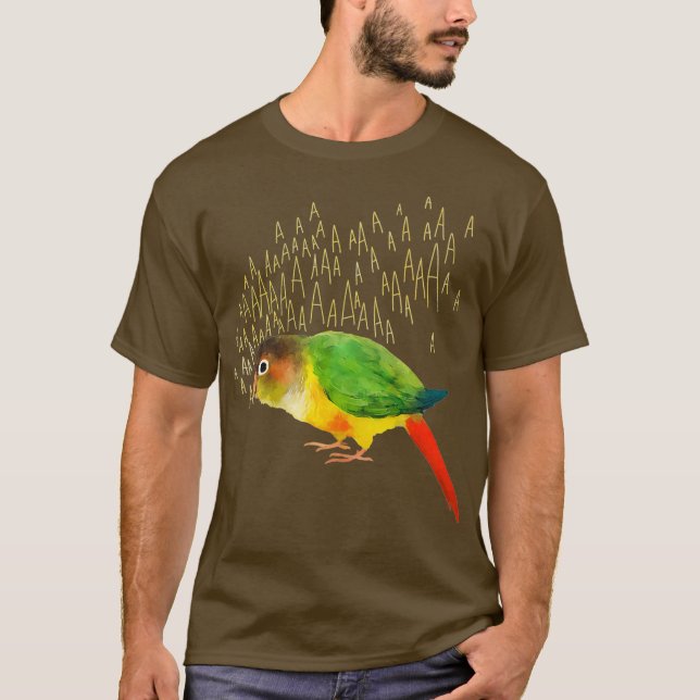 T-shirt Cris Vert Jaune Vert Jaune Conure Jaune (Devant)