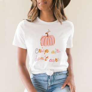 T-shirt Crisp Air, ne vous souciez pas Pink Citrouille mig