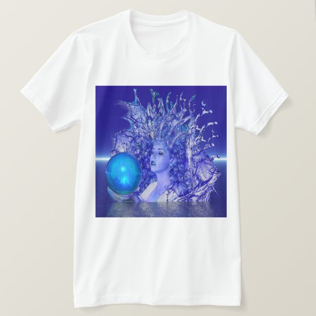 T-shirt Cristal bleu (Design devant)