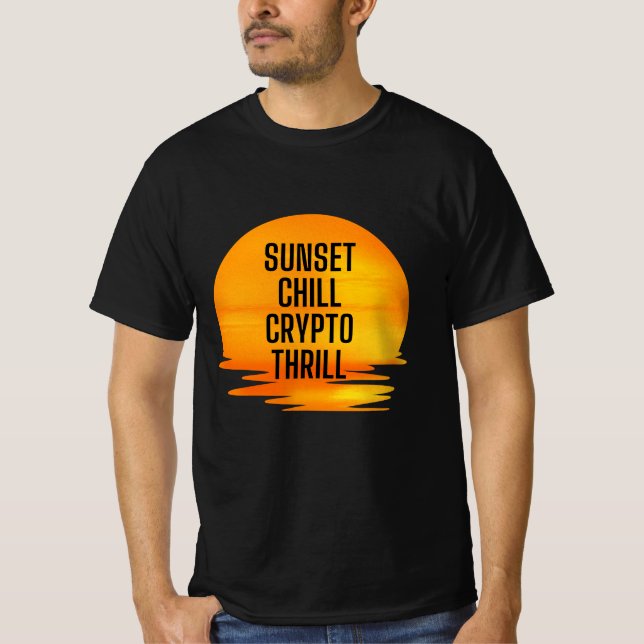 T-shirt Cristal de refroidissement du coucher du soleil (Devant)