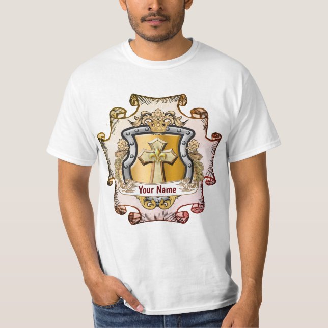 T-shirt Cristo Cross Shield Nom (Devant)