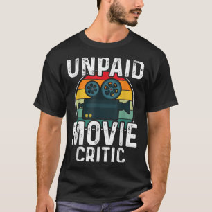 T-shirt Critique de film de cinéma rétro vintage non payé