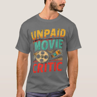 T-shirt Critique de film non payé Funny Retro Film rétro