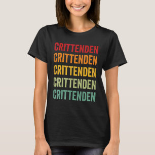 T-shirt Crittenden County Kentucky Rainbow Text Design