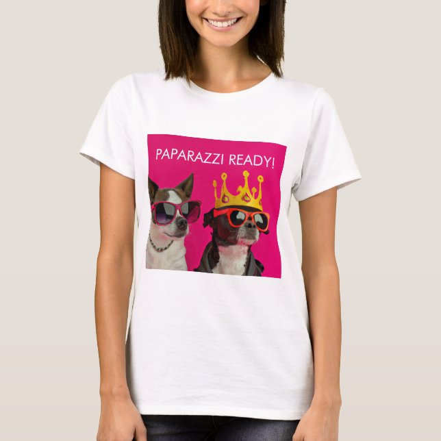 T-shirt CRN "PAPARAZZI READY" (Devant)