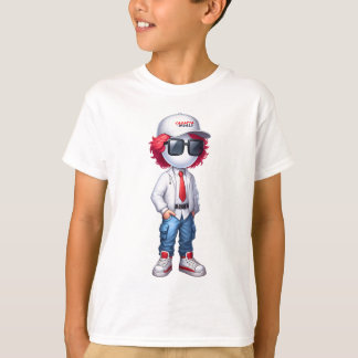 T-shirt CRO@ - Avant et arrière blancs