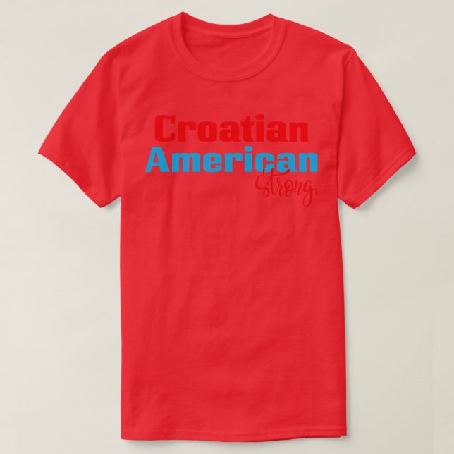 T-shirt Croate Amérique forte 1 (Design devant)