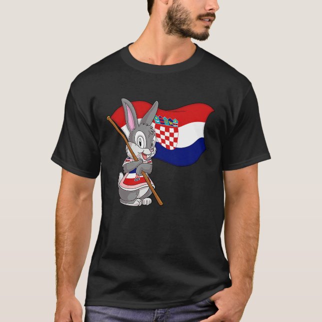 T-shirt Croatia Rabbit (Devant)