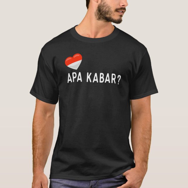 T-shirt Croatian Apa Kabar How Are You (Devant)