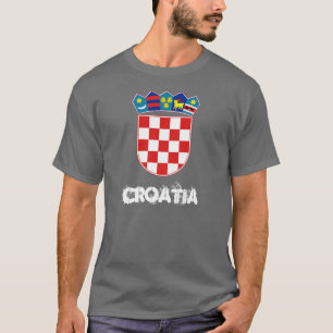 T-shirt Croatie avec armoiries