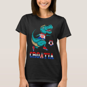 T-shirt Croatie Dino Rex Hrvatska Soccer Team Croatie Roo 
