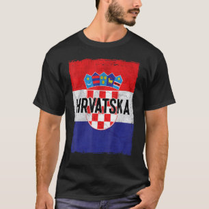 T-shirt Croatie Drapeau Croate Racines Hrvatske Croatie Za
