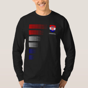 T-shirt Croatie Drapeau Emblème Patriotique Croate Pr