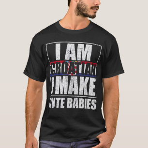 T-shirt Croatie Drapeau Fiers Croates Hommes & Femmes