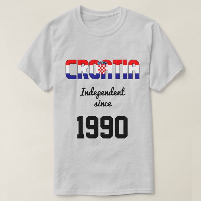 T-shirt Croatie Fête de l'indépendance du drapeau (Design devant)