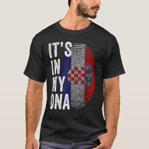 T-shirt Croatie Fierté C'est dans mon ADN mignon croate Do