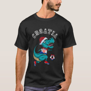 T-shirt Croatie Garçon de Noël Hrvatska Équipe de Football