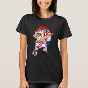 T-shirt Croatie Hrvatska Soccer Team Croatie Drapeau
