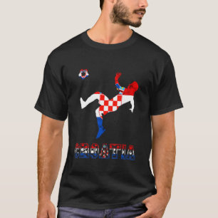 T-shirt Croatie joueur croate de football Pride croate Cro