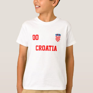 T-shirt Croatie Nom Et Numéro Personnalisés Football Jerse