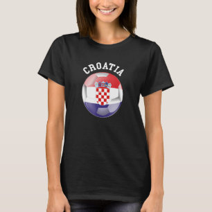 T-shirt Croatie Soccer Sports Équipe Nationale Jeu Croate