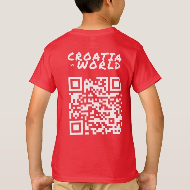 T-shirt CROATIEvs MONDE Rouge (Dos)