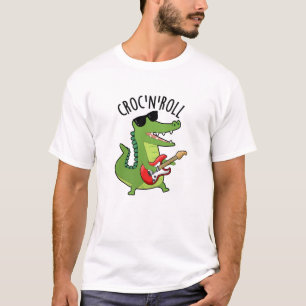 T-shirt Croc N Roll Funny Crocodile Pun
