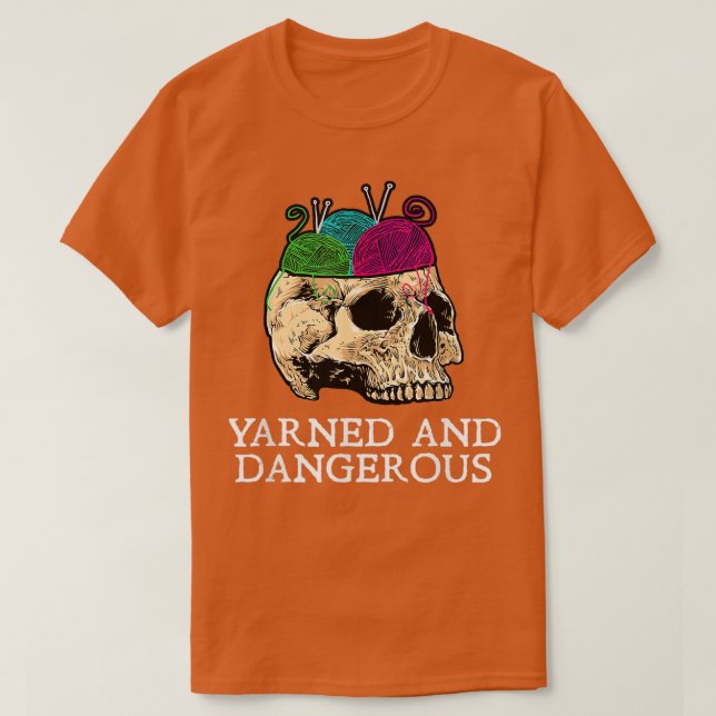 T-shirt Crochet à grains nus et dangereux (Design devant)