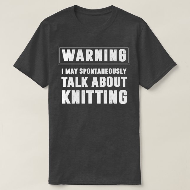T-shirt Crochet de tricot de fils Crochet Knitter Crochet (Design devant)