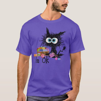 T-shirt Crochet et tricot ça va  Funny Cat Crochet Tricot