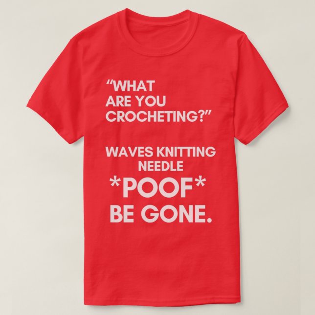 T-shirt CROCHET Poof Be Bout (Design devant)