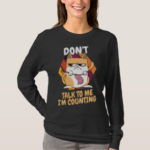 T-shirt Crochet Tricot Chat Ne me parle pas Je compte